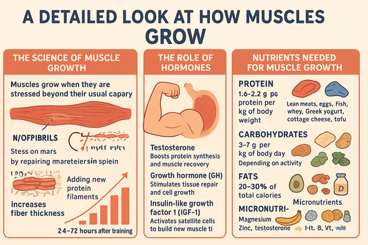 A Detailed Look at How Muscles Grow: The Science, Nutrients, and Workouts Behind Hypertrophy