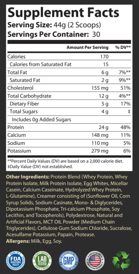 Meal Replacement Vanilla Milkshake