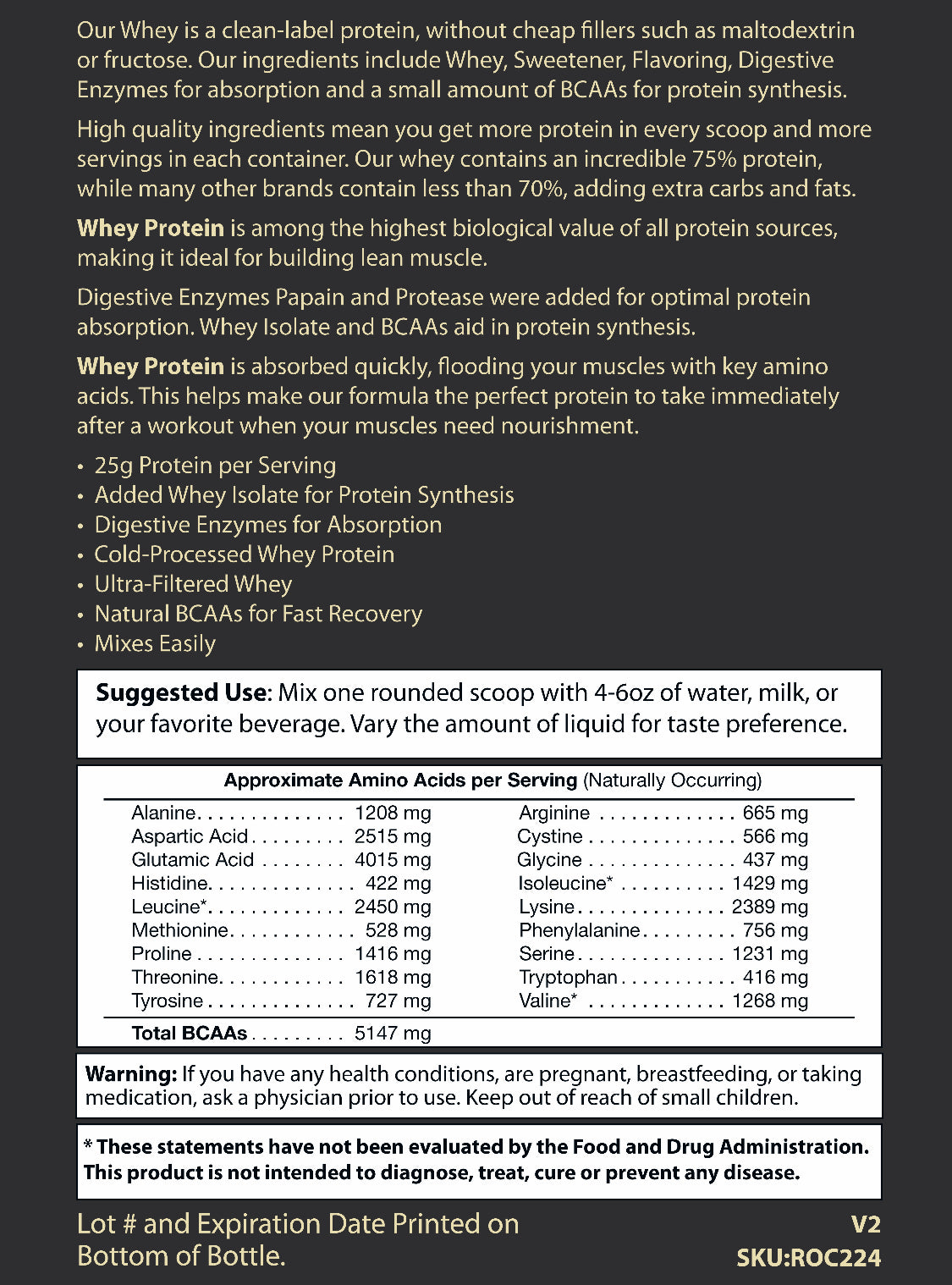 5lb Whey Protein Vanilla