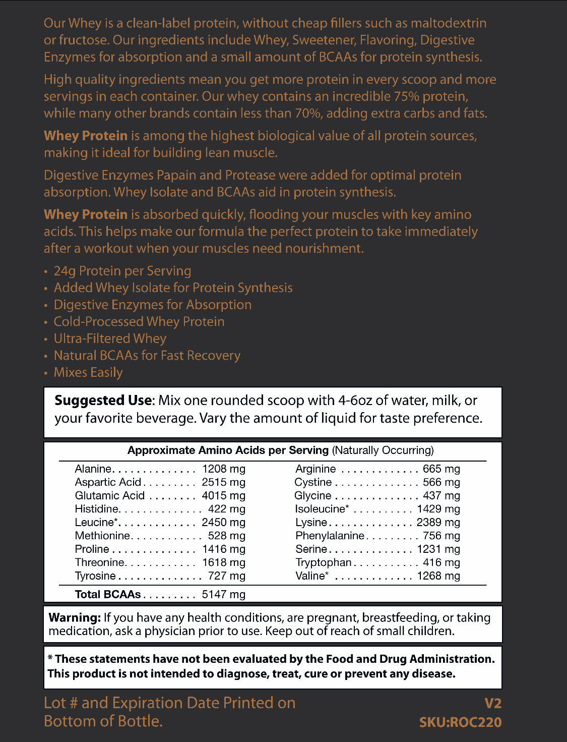 5lb Whey Protein Chocolate