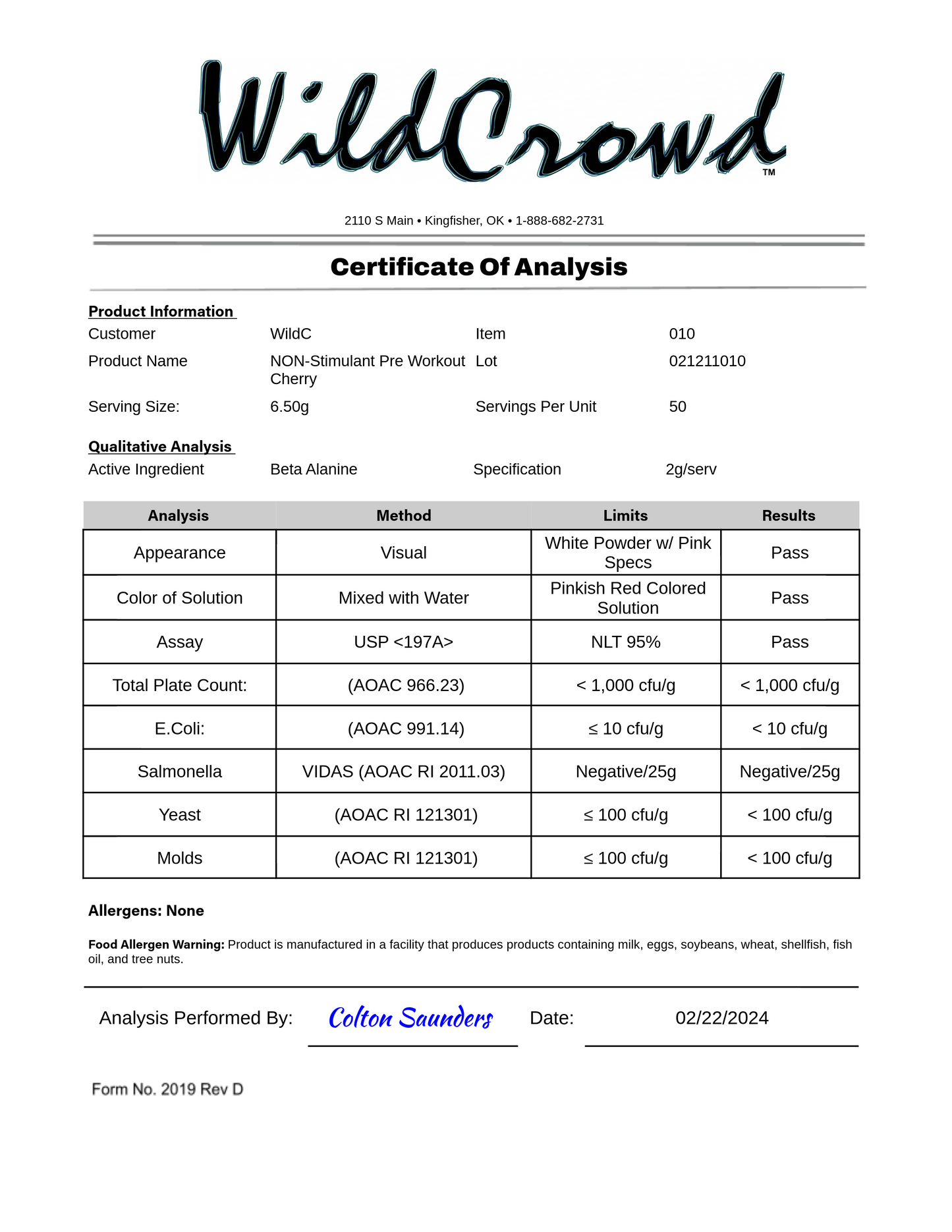 Cherry cert
